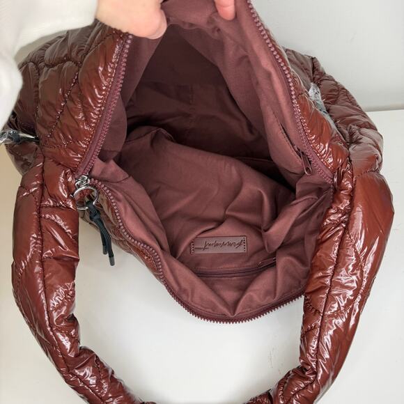 NWOT Free People Movement Surplus Shine Carryall Bag Nutshell Brown - Picture 5 of 6